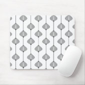 Blattmuster in Grau Mousepad (Mit Mouse)