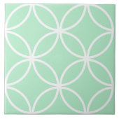 Blattmuster in grün und weiß fliese (Vorderseite)