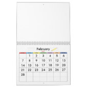 Blattmuster Kalender (Feb 2027)