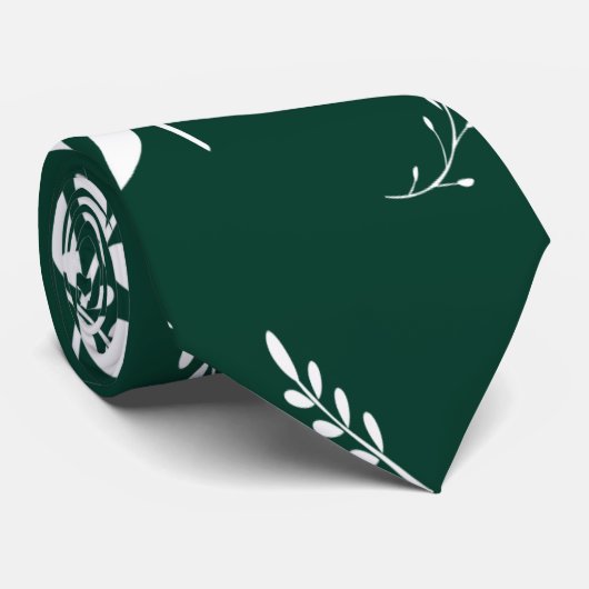 Blattmuster Krawatte (Gerollt)