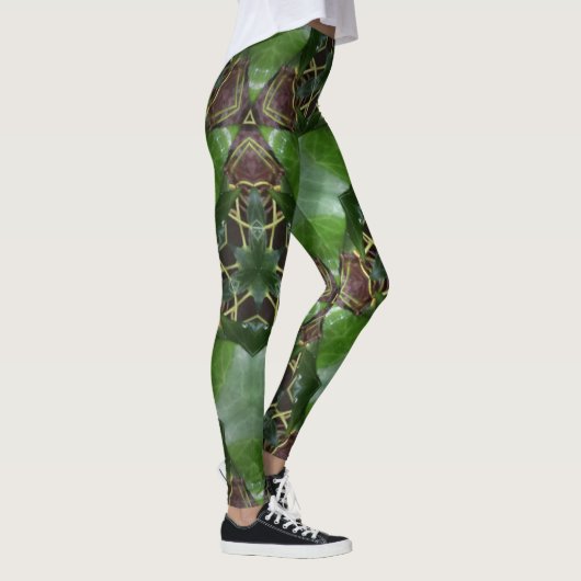 Blattmuster Leggings (Rechts)