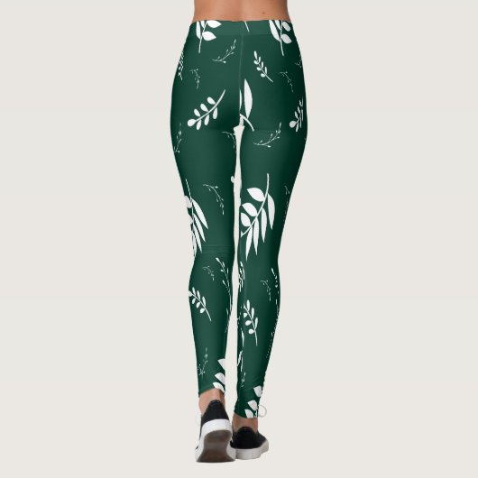 Blattmuster Leggings (Rückseite)