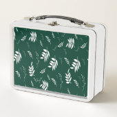 Blattmuster Metall Brotdose (Vorderseite)