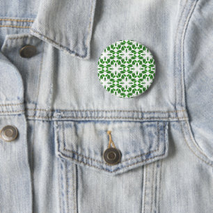 Blattmuster, Muster aus Blättern, grüne Blätter Button
