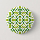 Blattmuster, Muster aus Blättern, grüne Blätter Button (Vorderseite)