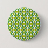 Blattmuster, Muster aus Blättern, grüne Blätter Button (Vorderseite)