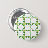 Blattmuster, Muster aus Blättern, grüne Blätter Button (Vorne & Hinten)