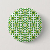 Blattmuster, Muster aus Blättern, grüne Blätter Button (Vorderseite)