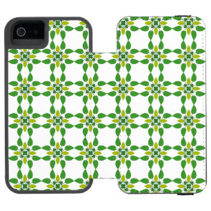 Blattmuster, Muster aus Blättern, grüne Blätter Incipio Watson™ iPhone 5 Geldbörsen Hülle