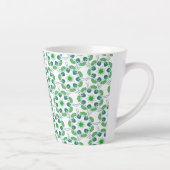 Blattmuster, Muster aus Blättern, grüne Blätter Milchtasse (Rechts)