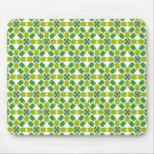 Blattmuster, Muster aus Blättern, grüne Blätter Mousepad (Vorne)