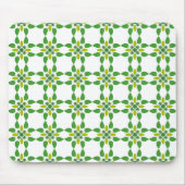 Blattmuster, Muster aus Blättern, grüne Blätter Mousepad (Vorne)