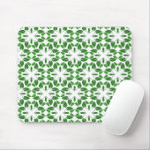 Blattmuster, Muster aus Blättern, grüne Blätter Mousepad (Mit Mouse)
