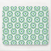 Blattmuster, Muster aus Blättern, grüne Blätter Mousepad (Vorne)