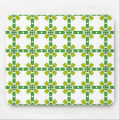 Blattmuster, Muster aus Blättern, grüne Blätter Mousepad (Vorne)