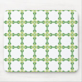 Blattmuster, Muster aus Blättern, grüne Blätter Mousepad (Vorne)