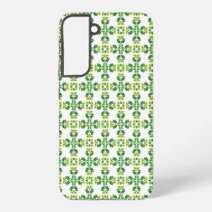 Blattmuster, Muster aus Blättern, grüne Blätter Samsung Galaxy Hülle