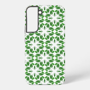 Blattmuster, Muster aus Blättern, grüne Blätter Samsung Galaxy Hülle