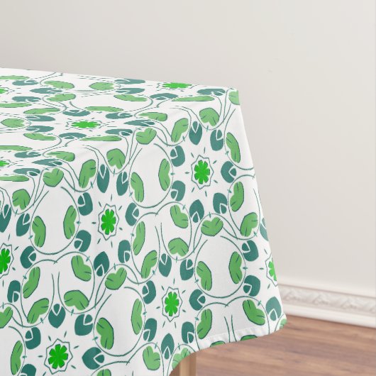 Blattmuster, Muster aus Blättern, grüne Blätter Tischdecke (Beispiel)