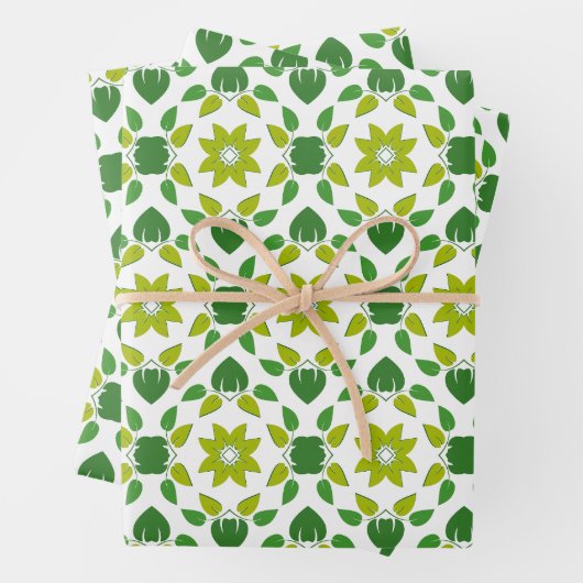 Blattmuster, Muster von Blätter, grüne Blätter (Beispiel)