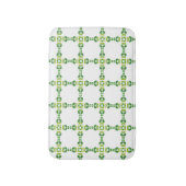 Blattmuster, Muster von Blätter, grüne Blätter Badematte (Vorderseite Vertikal)