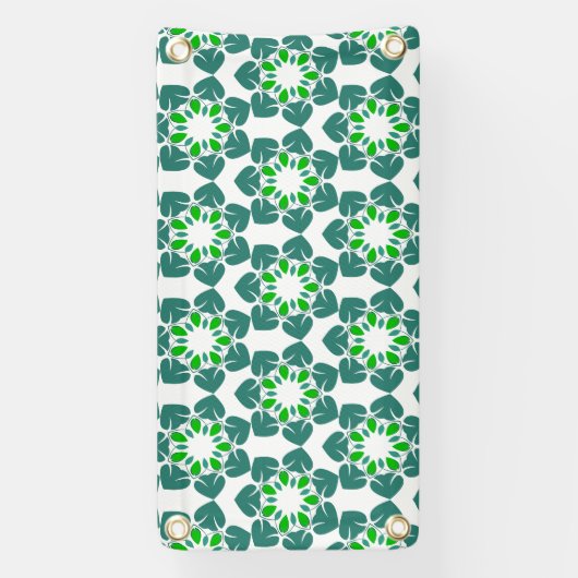 Blattmuster, Muster von Blätter, grüne Blätter Banner (Vertikal)