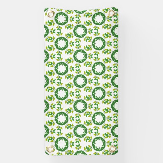 Blattmuster, Muster von Blätter, grüne Blätter Banner (Vertikal)