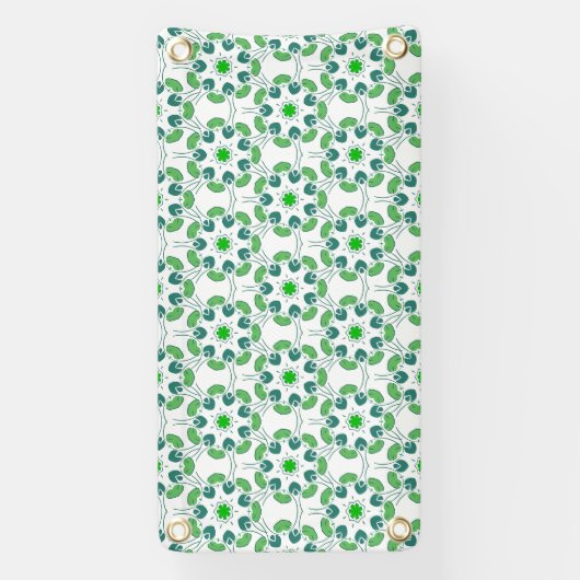 Blattmuster, Muster von Blätter, grüne Blätter Banner (Vertikal)