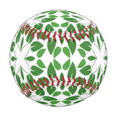 Blattmuster, Muster von Blätter, grüne Blätter Baseball (Rückseite)