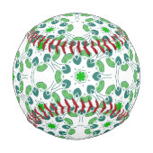 Blattmuster, Muster von Blätter, grüne Blätter Baseball (Vorderseite)
