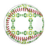 Blattmuster, Muster von Blätter, grüne Blätter Baseball (Vorderseite Links)