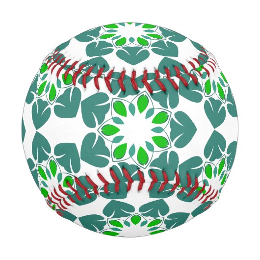 Blattmuster, Muster von Blätter, grüne Blätter Baseball (Vorderseite)