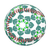 Blattmuster, Muster von Blätter, grüne Blätter Baseball (Vorderseite Links)