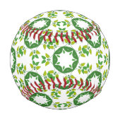 Blattmuster, Muster von Blätter, grüne Blätter Baseball (Vorderseite)
