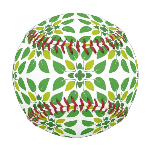 Blattmuster, Muster von Blätter, grüne Blätter Baseball (Vorderseite)