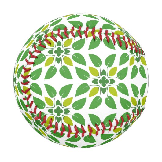 Blattmuster, Muster von Blätter, grüne Blätter Baseball (Vorderseite Links)