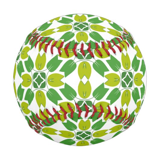 Blattmuster, Muster von Blätter, grüne Blätter Baseball (Vorderseite)