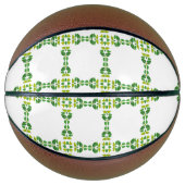 Blattmuster, Muster von Blätter, grüne Blätter Basketball (Vorderseite)