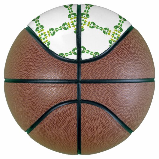 Blattmuster, Muster von Blätter, grüne Blätter Basketball (Rechts)
