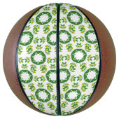 Blattmuster, Muster von Blätter, grüne Blätter Basketball (Vertikal)