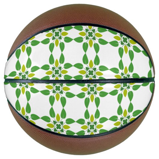 Blattmuster, Muster von Blätter, grüne Blätter Basketball (Vorderseite)