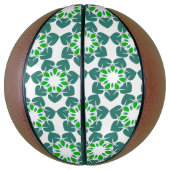 Blattmuster, Muster von Blätter, grüne Blätter Basketball (Vertikal)