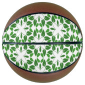 Blattmuster, Muster von Blätter, grüne Blätter Basketball (Vorderseite)