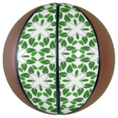 Blattmuster, Muster von Blätter, grüne Blätter Basketball (Vertikal)