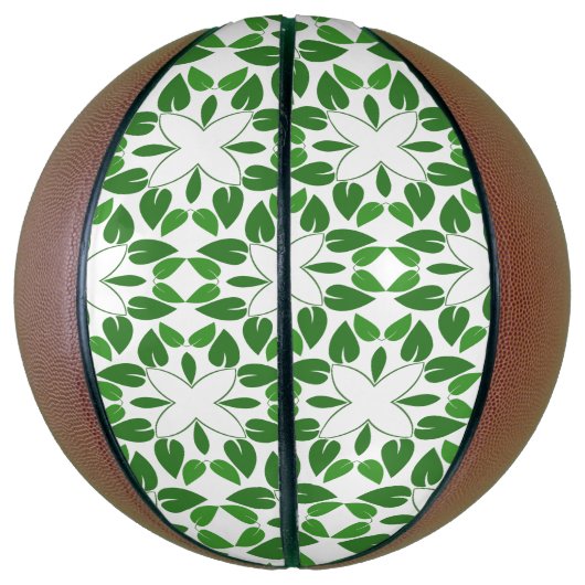 Blattmuster, Muster von Blätter, grüne Blätter Basketball (Vertikal)