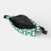 Blattmuster, Muster von Blätter, grüne Blätter Bauchtasche (Offen)