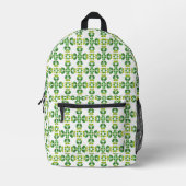 Blattmuster, Muster von Blätter, grüne Blätter Bedruckter Rucksack (Vorderseite)