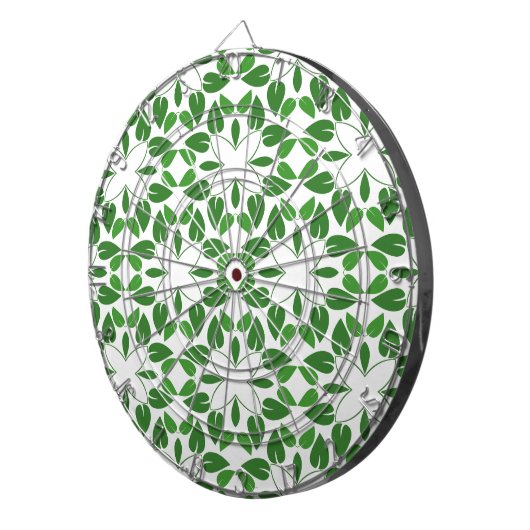 Blattmuster, Muster von Blätter, grüne Blätter Dartscheibe (Vorderseite rechts)
