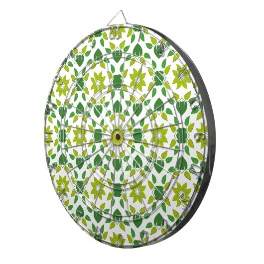 Blattmuster, Muster von Blätter, grüne Blätter Dartscheibe (Vorderseite rechts)