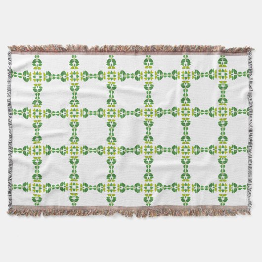 Blattmuster, Muster von Blätter, grüne Blätter Decke (Vorderseite)